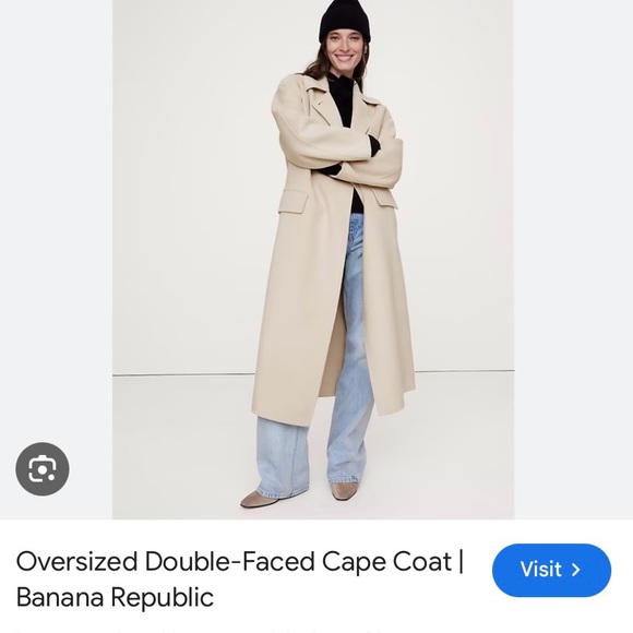 Banana Republic Double Faced Cape Coat - Picture 3 of 8